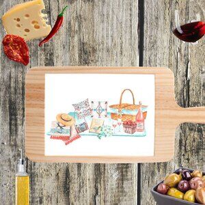 French Countryside Picnic Cheese Board Charcuterie Board Rustic Cutting Board